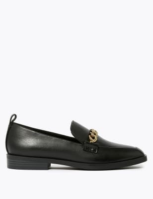 Leather Square Toe Loafers | M&S Dubai