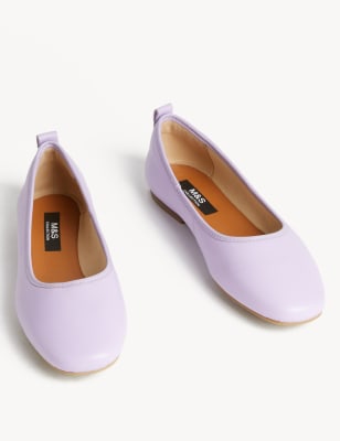 Leather Ballet Pumps