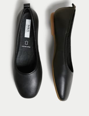 Leather Ballet Pumps