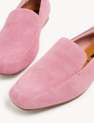 Wide Fit Suede Stain Resistant Loafers