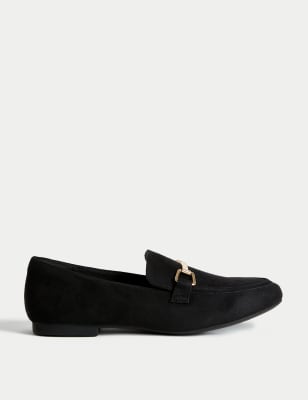 Trim Detail Slip On Flat Loafers