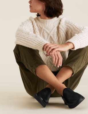 m&s ladies navy shoes