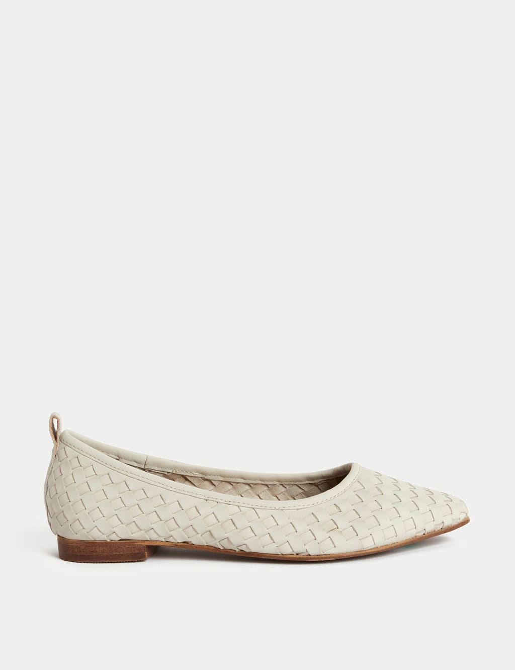 Leather Flat Ballet Pumps image 1