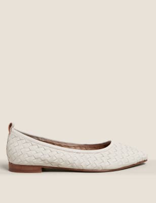

Womens M&S Collection Flache Lederballerinas - Light Tan Mix, Light Tan Mix