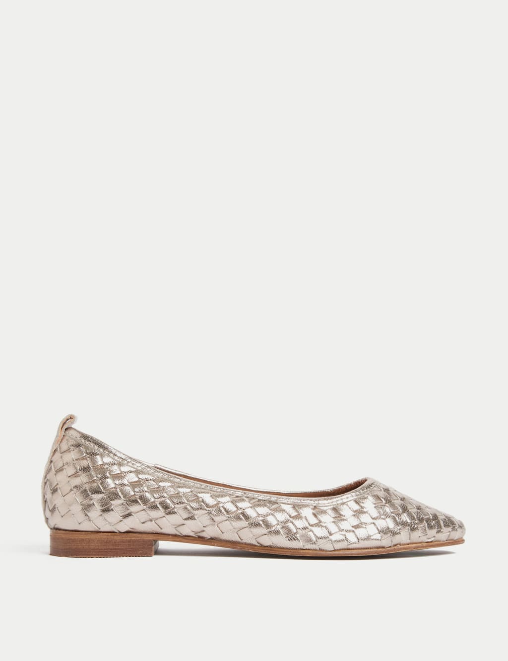 Leather Flat Ballet Pumps image 1