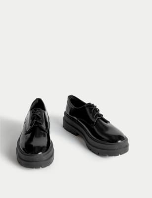 Chunky Lace-Up Flatform Brogues