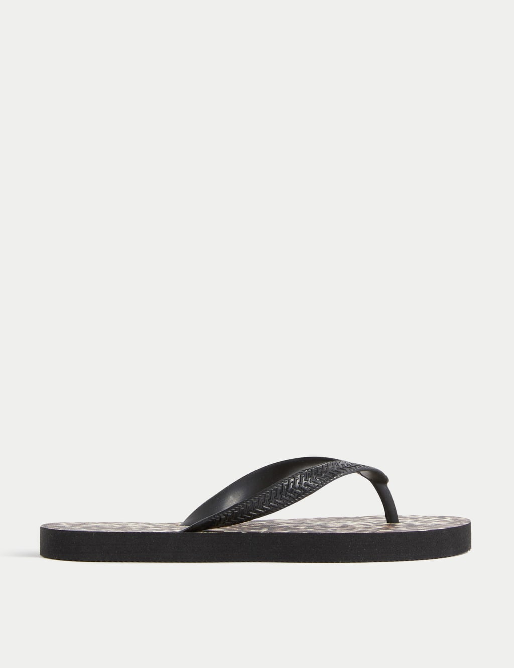 Animal Print Flat Flip Flops image 1