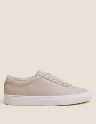 Leather Lace Up Side Detail Trainers | M&S Collection | M&S