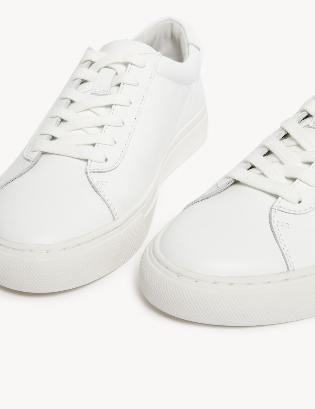 Leather Lace Up Trainers image 2