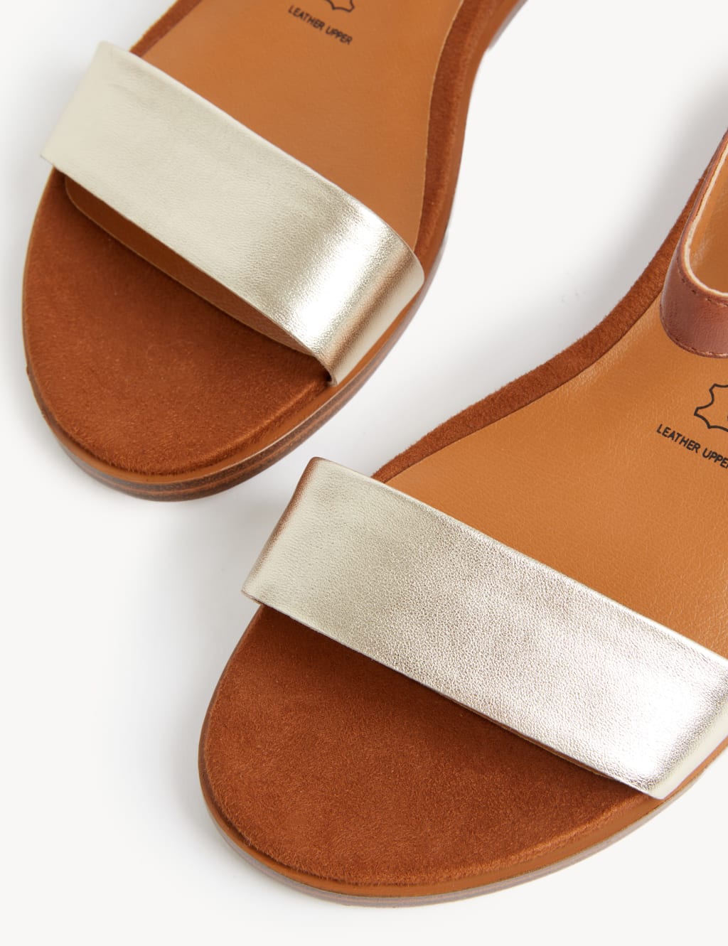 Wide Fit Suede Ankle Strap Flat Sandals image 2