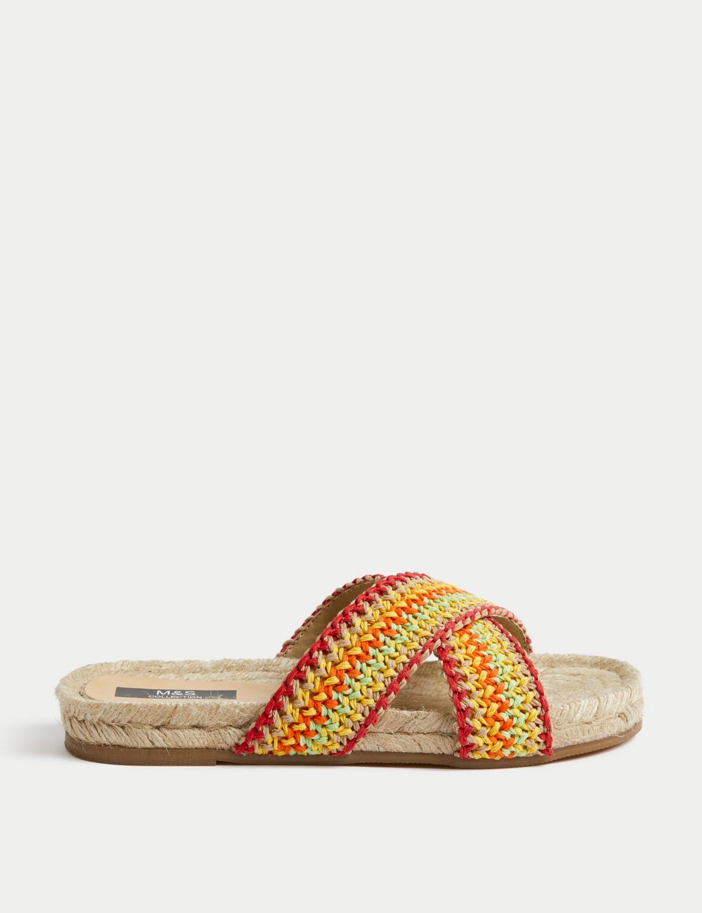 Woven Crossover Flat Espadrilles image 1