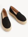 Suede Flatform Espadrilles