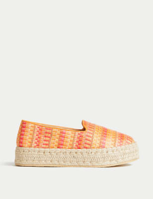 

Womens M&S Collection Slip On Flatform Espadrilles - Multi, Multi