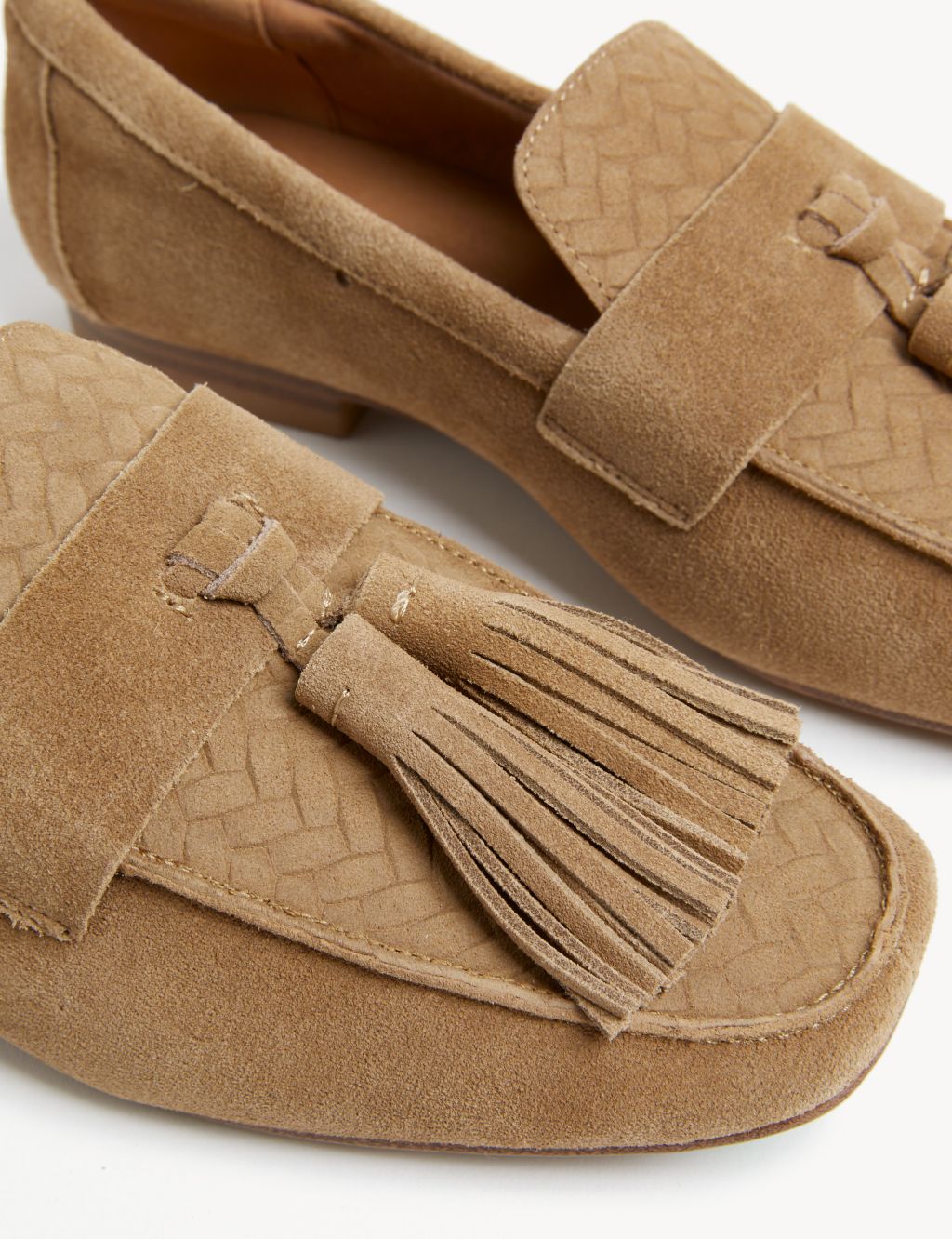 Suede Tassel Flat Loafers image 3