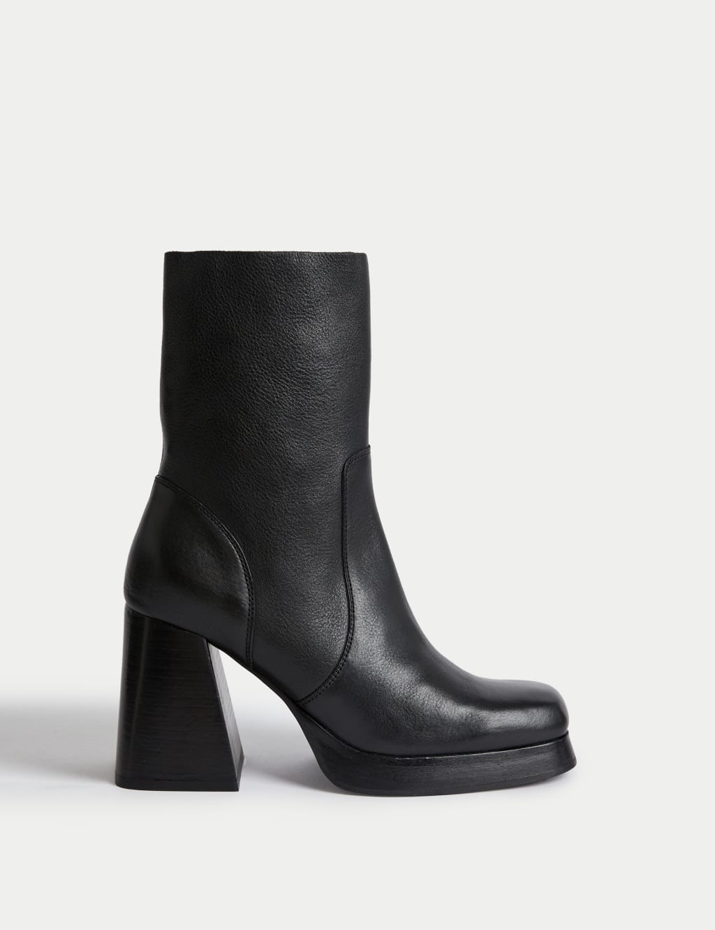 m and s black ankle boots
