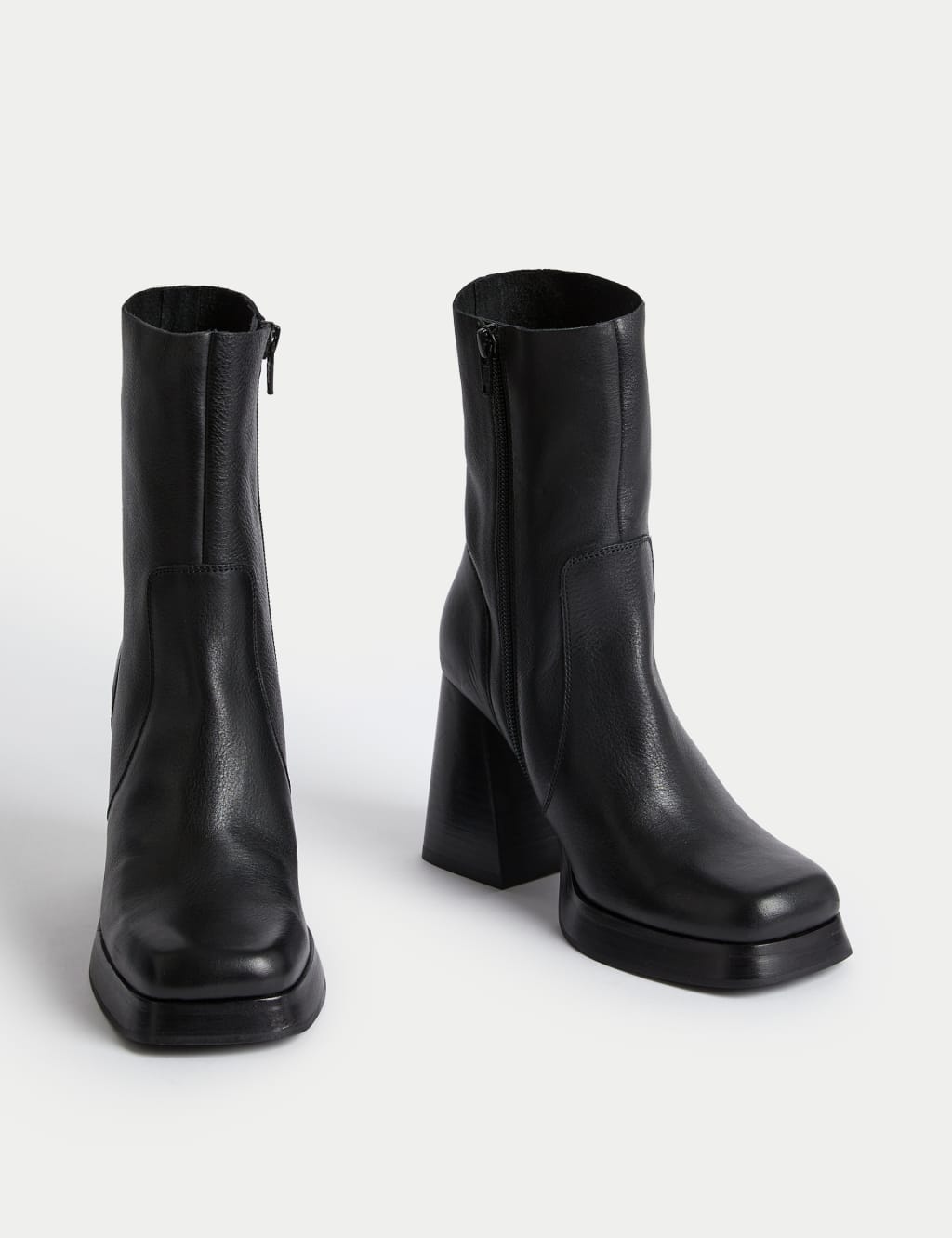 m and s black ankle boots