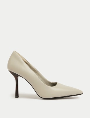 

Womens M&S Collection Statement Pointed Court Shoes - Ivory, Ivory