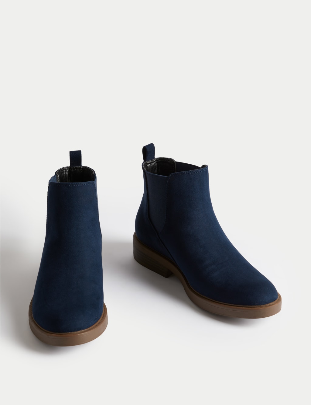 m&s navy ankle boots