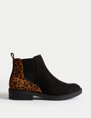 Leopard print boots marks and sale spencer