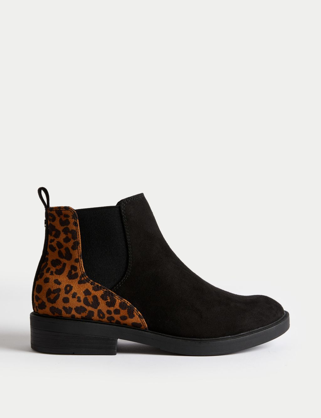 Chelsea Animal Print Flat Ankle Boots image 1