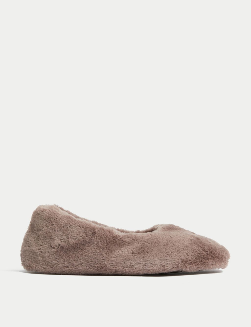 Faux Fur Ballerina Slippers with Freshfeet™ image 1