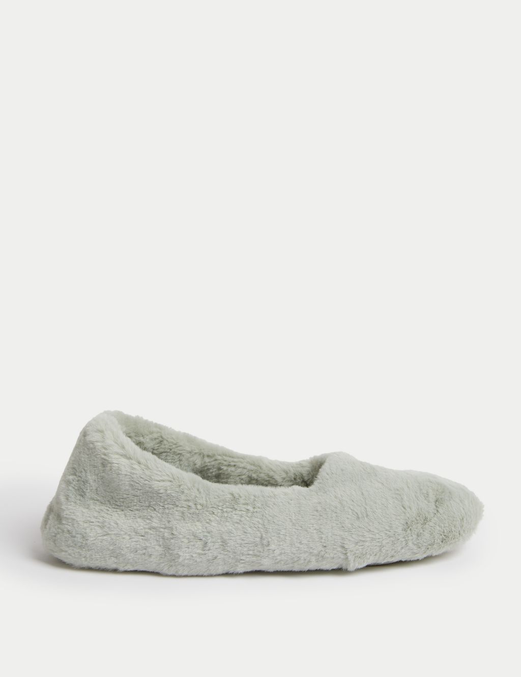 Faux Fur Ballerina Slippers with Freshfeet™