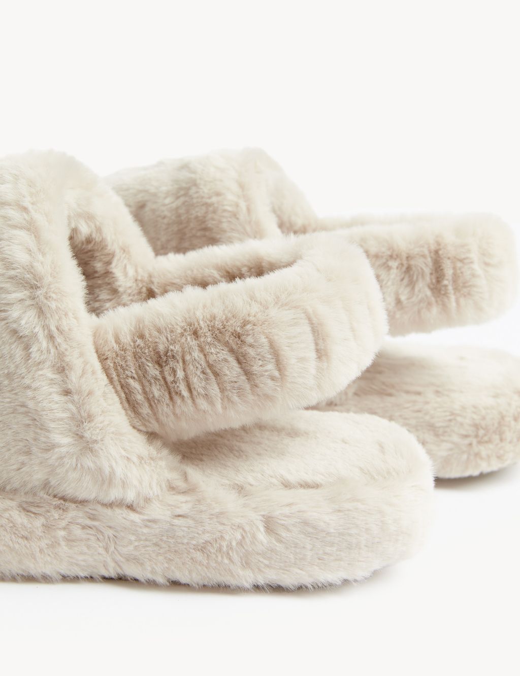 Faux Fur Slippers with Freshfeet™ image 3