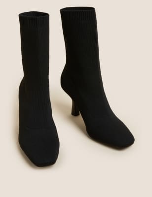 Square toe sock outlet boots