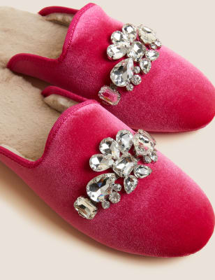 M&s womens mule slippers hot sale