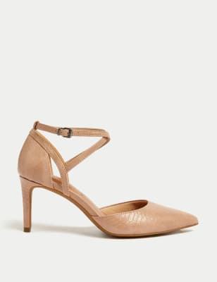 

Womens M&S Collection Wide Fit Stiletto Heel Court Shoes - Pale Blush, Pale Blush