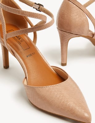 

Womens M&S Collection Wide Fit Stiletto Heel Court Shoes - Pale Blush, Pale Blush