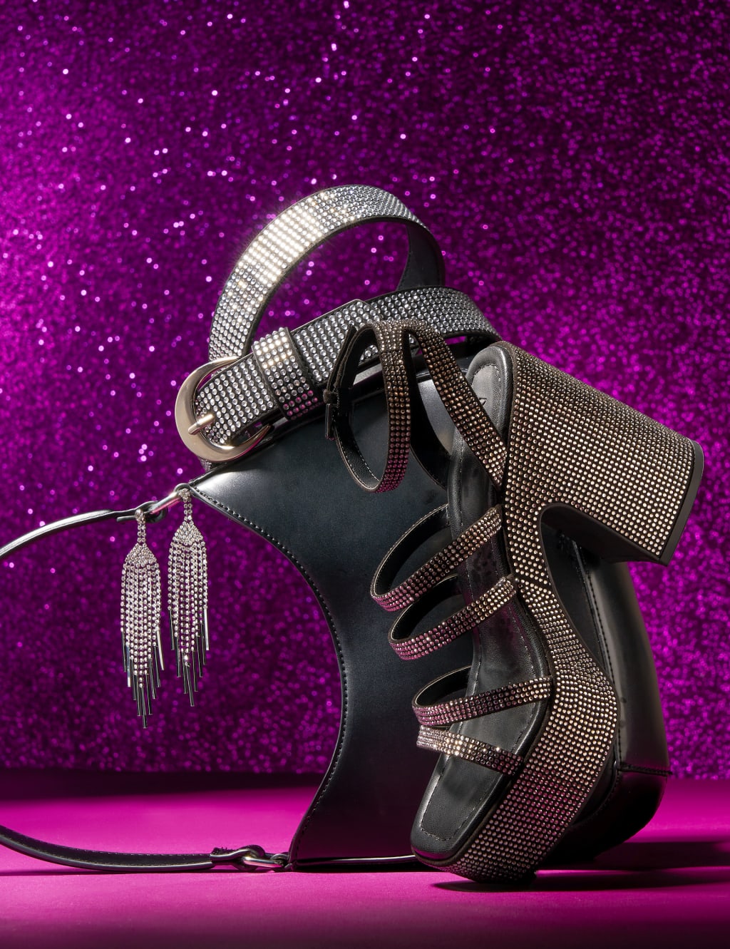 Sparkle Strappy Platform Sandals image 4