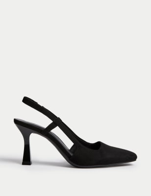 Pointed toe sale slingback heels