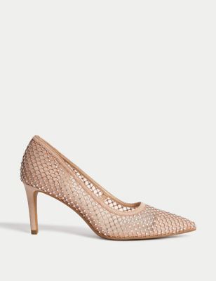 Sparkle Stiletto Heel Court Shoes - NZ