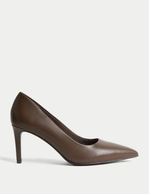 Womens M&S Collection Stiletto Heel Pointed Court Shoes - Rich Quartz, Rich Quartz