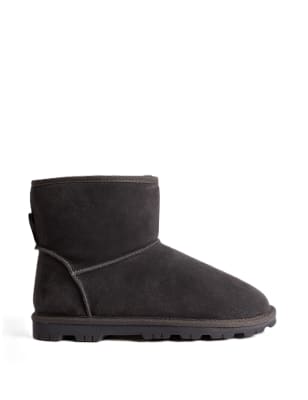 Suede cheap slipper boots