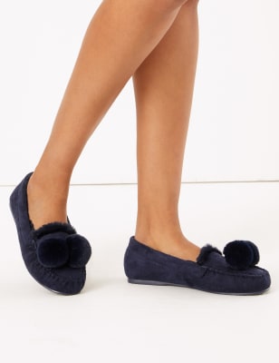 marks and spencer ladies slippers