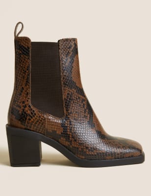 M&s store snakeskin boots