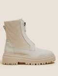 Chunky Chelsea Flatform Ankle Boots