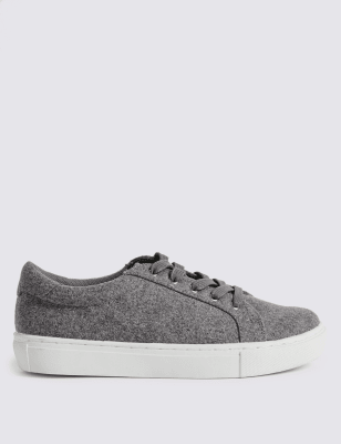 m&s silver trainers