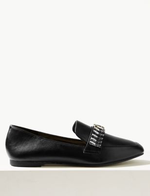Jewel Trim Square Toe Loafers | M&S Collection | M&S