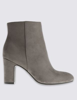 Block Heel Clean Ankle Boots with Insolia® | M&S Collection | M&S