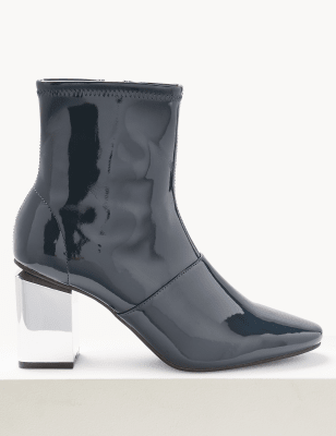 m&s ladies block heel boots