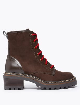 m and s lace up boots