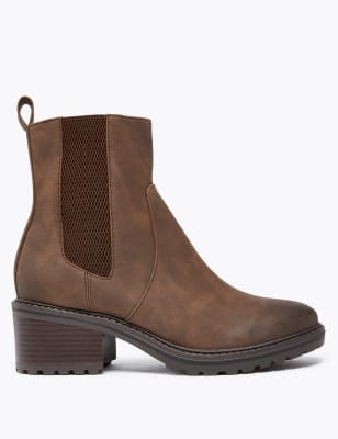 block heel chelsea boots