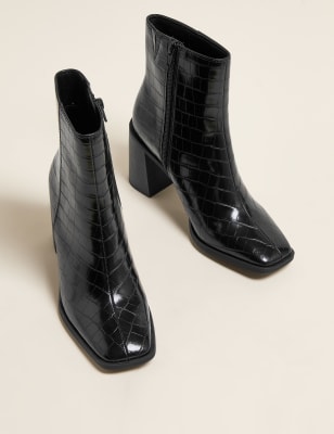 square ankle boots