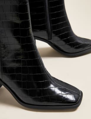 m&s block heel boots
