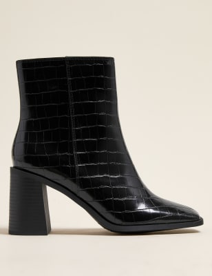 m&s block heel boots