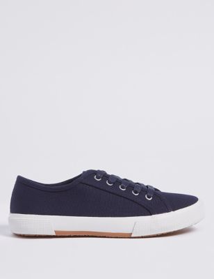 Canvas Lace-up Trainers | M&S Collection | M&S