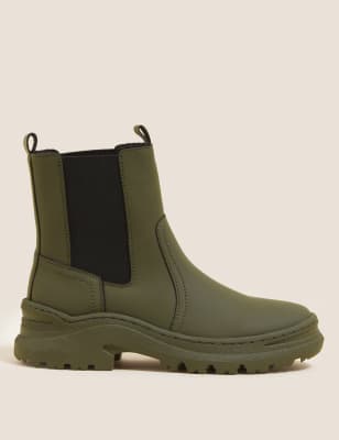 

Womens M&S Collection Chunky Chelsea Ankle Boots - Khaki, Khaki